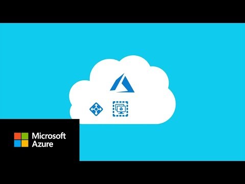 Microsoft Azure explainer video thumbnail - illustration of white cloud on light blue background with darker blue icons and Microsoft Azure logo